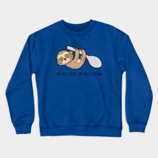 Spoonie Species: "Recovering spoons sloth" Crewneck Sweatshirt